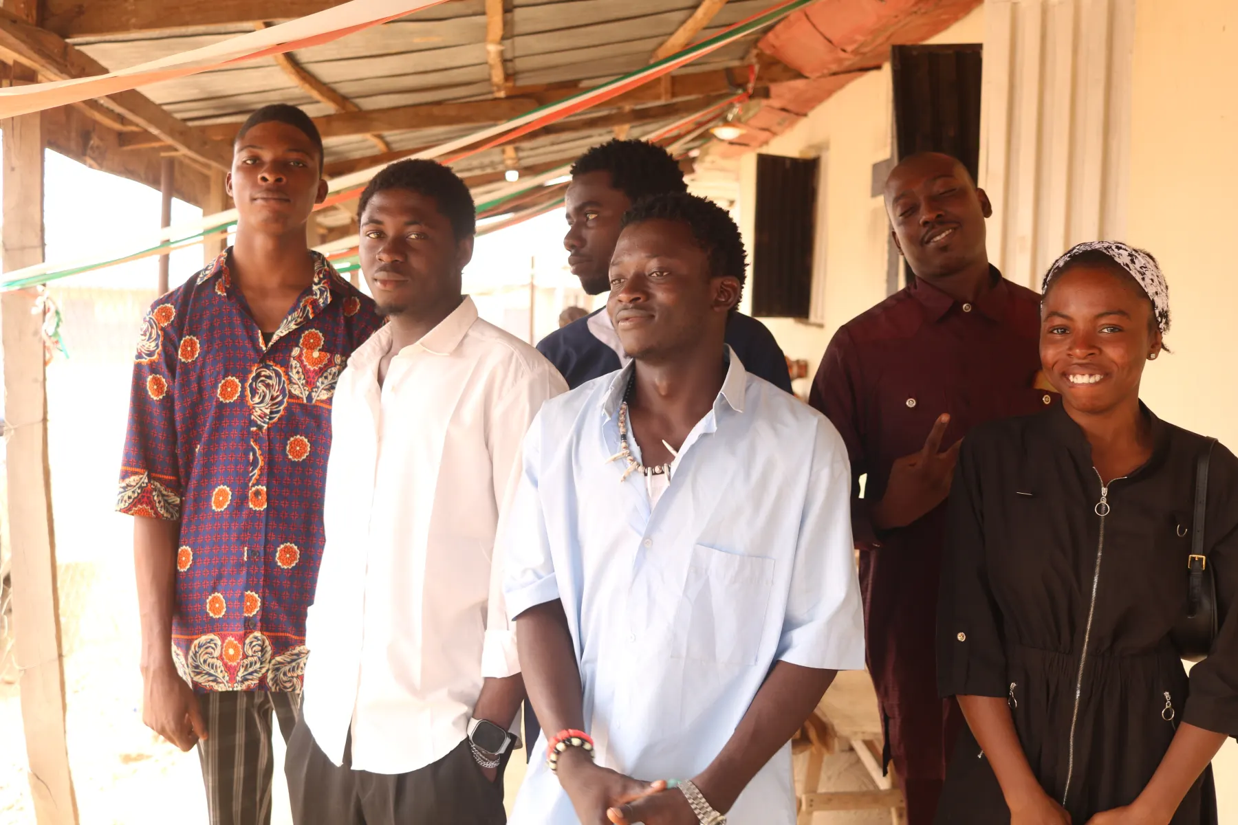 Young adults gathered for service and fellowship